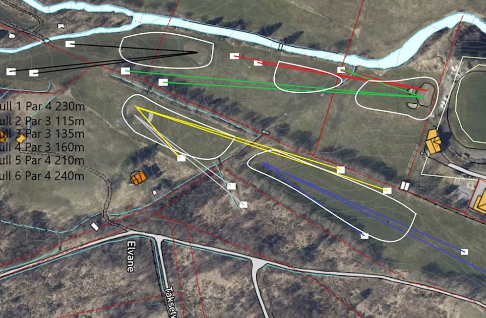 NY BANE: Dette er eit forslag til eventuelt 6 hol istaden for 4 hol, men fortsatt berre 4 greenar og samme arealet.