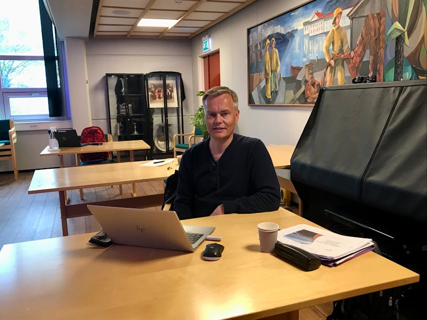FRÅ KRETSEN: Frode Synnes var Møre og Romsdal idrettskrets sin representant under årsmøtet i Vanylven idrettsråd.