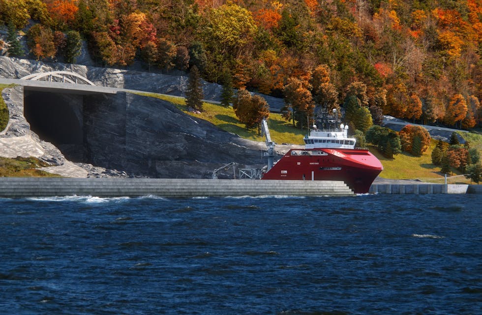 Illustrasjon Stad skipstunnel.