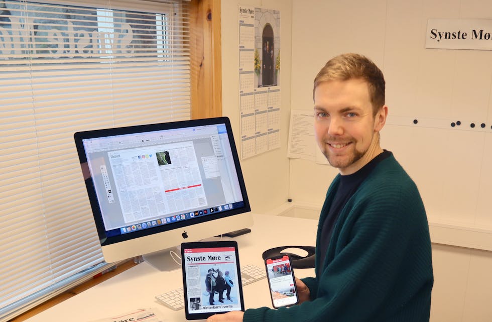 Vi oppmodar lesarane om å lese vekas avis i den nye appen til Synste Møre.
Med dette vil vi gjere det lettare, også for dei som er mest nøgde med å bruke papiravisa, til å bruke oss på digitale flater. – Men papiravisa skal sjølvsagd vere like god som alltid. Vi tullar ikkje med "avistorsdagen", seier redaktør og dagleg leiar, Lars Myklebust.