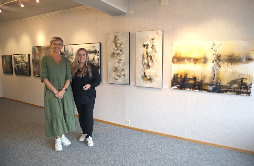 ULIKE,MEN LIKE: Anne Mette Lade Johansen og Evy-Anne Brotnow fann likskapar i motiva sine og sette saman ei flott og stemningsfull utstilling i Galleriet i Syvde. 