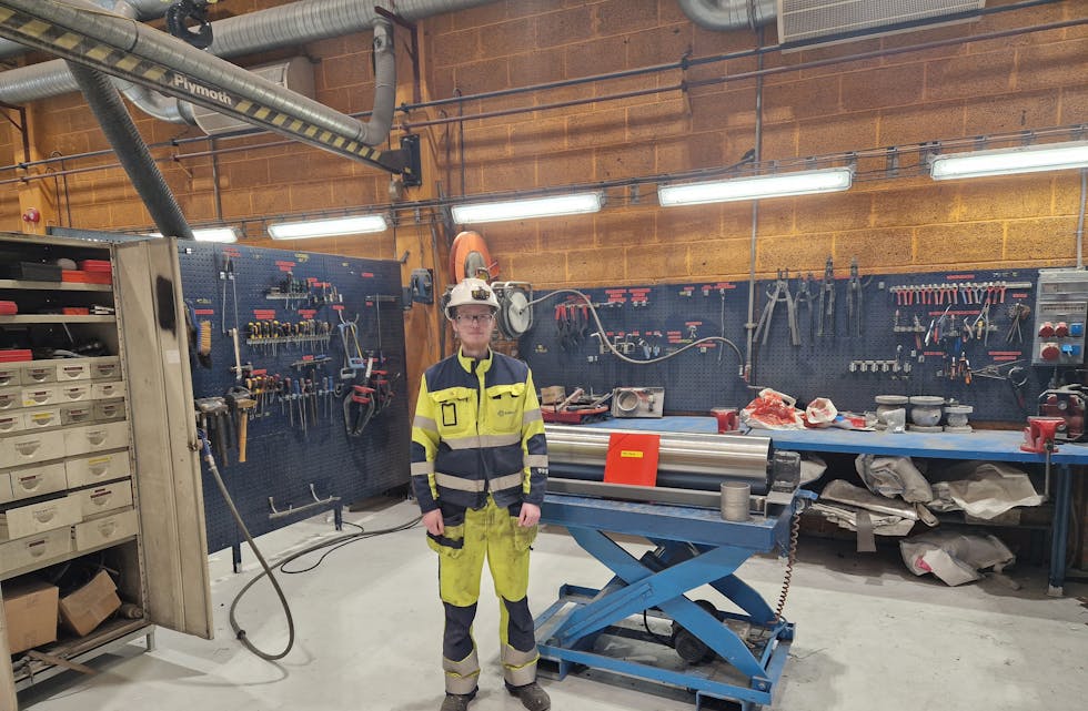 Brage Myklebust er no utdanna industrimekanikar. FOTO: Privat