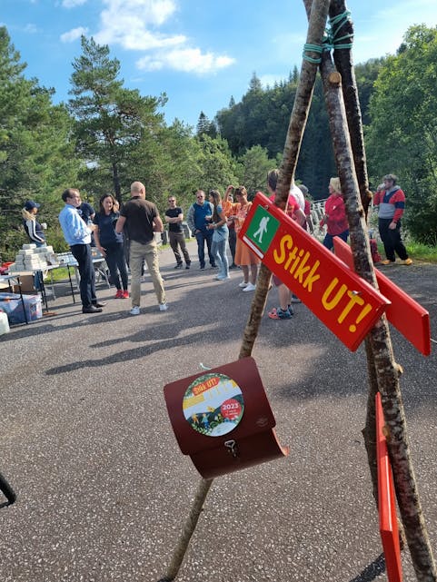 SKODJEBRUENE: Frå Stikk UT!-festivalen der eitt av arrangementa var på Skodjebruene i Ålesund kommune.  