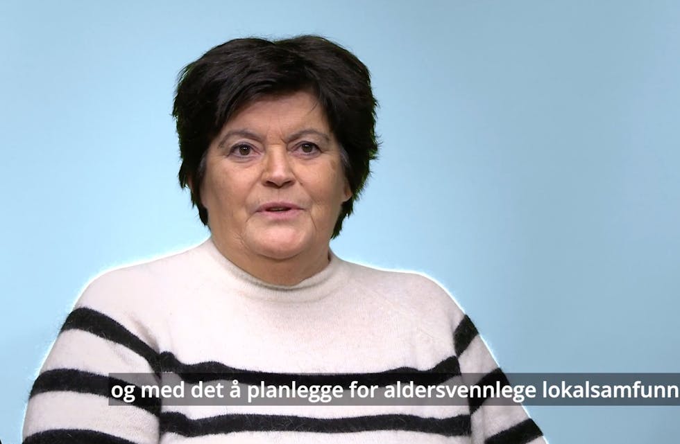 MANGE TEMA: Greta Hanset hos Statsforvaltaren i Møre og Romsdal fortel om korleis politikarane kan arbeide for å skape aldersvenlege lokalsamfunn i sine kommunar. SKJERMDUMP: Mrfylke.no