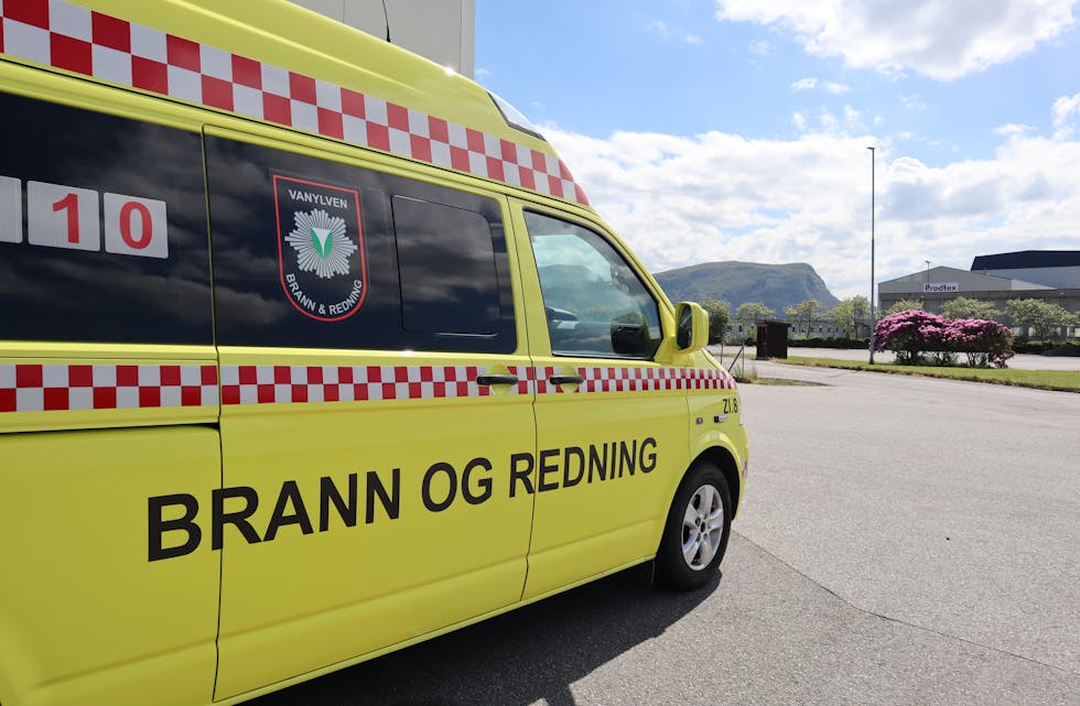 brann og redning gul bil
