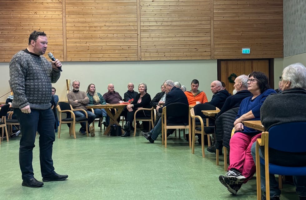 ENGASJERT: Tor Jacob Solberg tok under den årlege samlinga på Eidsåtun opp fleire emne, og understreka det viktige i å løfte saman, både for betre aksept i samfunnet for si rolle, og minst som bidragsytar til beredskap og sjølvforsyning.