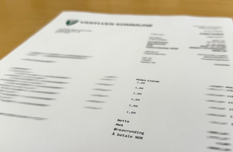 MVA (meirverdiavgift) har feilaktig vorte med på faktura frå Vanylven kommune.