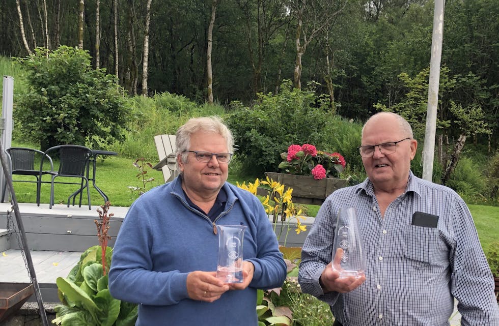 VANN MIDTNORSK: Magne Aarskog (t.v) og Anton Jon Aarskog tok kvar sitt meisterskap då Midtnorsk vart arrangert sist veke.