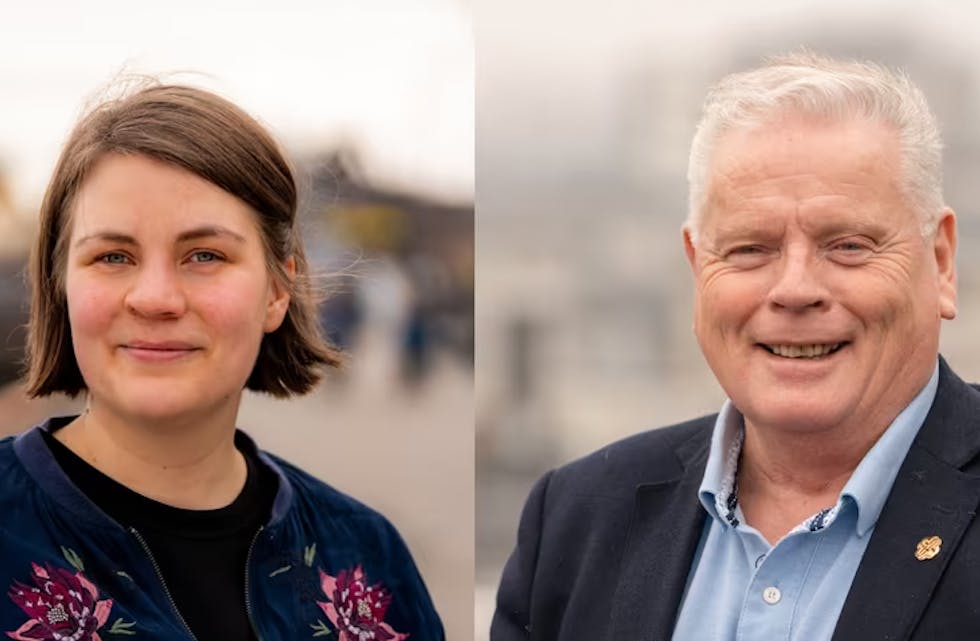 Generalsekretær i Av-og-til Ragnhild Kaski, og forbundsleder i Pensjonistforeningen, Jan Davidsen.
