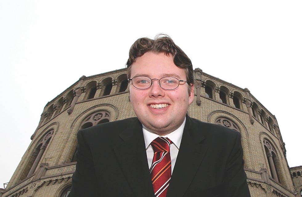 GLER SEG: Dag Ole Teigen gler seg til å halde innlegg frå talarstolen i Stortinget som ofte blir kalla de viktigaste i landet.