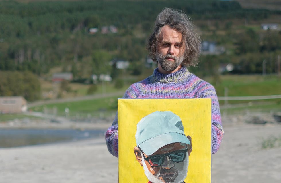 UTSTILLING: Andreas Paleologos sine kunstverk vart vist fram på utstillinga på Hakallegarden førre veke.