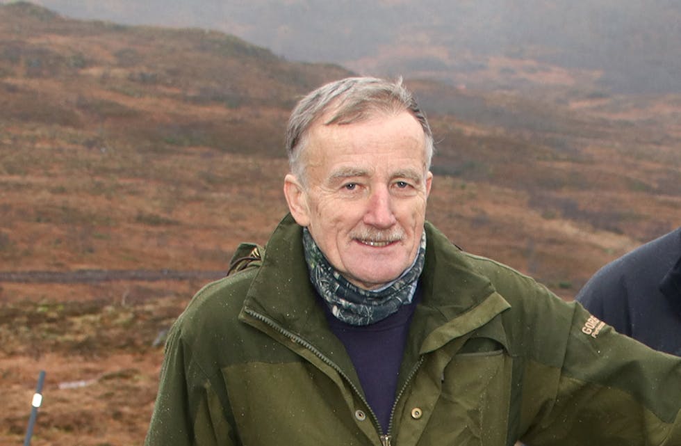 Idar Berget i arbeid med løypetraseen melom Rotavegen til Syvdslidane i 2024.